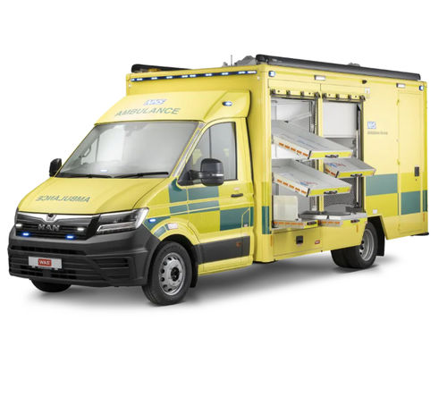 隔间式应急响应救护车 - WAS 900 - WAS - Wietmarscher Ambulanz- und Sonderfahrzeug - 氧气治疗 / 自动