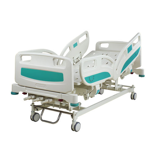 医院病床 - ALK-AA301FZE - Zhongshan Aolike Medical Equipment Technology - 手动 / 高度可调节 / 带滑轮