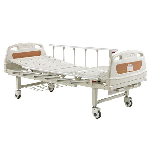 医院病床 - ALK06-A232P - Zhongshan Aolike Medical Equipment Technology - 手动 / 高度可调节 / 带滑轮