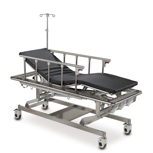 转运担架车 - ALK06-A105B - Zhongshan Aolike Medical Equipment Technology - 手动 / 可调高度 / 椅背可调