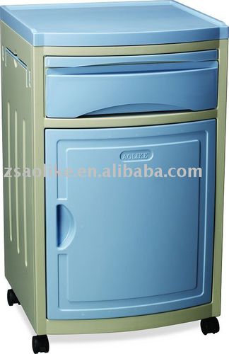 带滑轮床头柜 - ALK06-AG03 - Zhongshan Aolike Medical Equipment Technology - 带抽屉