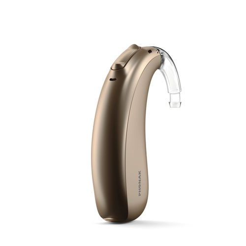 耳后式BTE助听器 - Naída L-UP - Phonak/峰力 - 蓝牙 / 感应器 / 米色