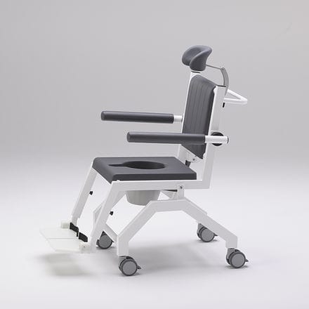 带高椅背淋浴椅 - SCC 250 Comfort M - RCN Medizin - 带扶手 / 带轮 / 带脚凳