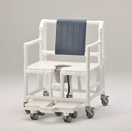 带扶手淋浴椅 - SCC 250 XXXL DSP 300 MFTOS PR STE - RCN Medizin - 带轮 / 带滑动搁脚板 / 带便孔