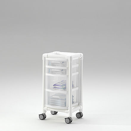 医用带行李架推车 - KTW 100 - RCN Medizin - 运输 / 多功能 / 4 屉式
