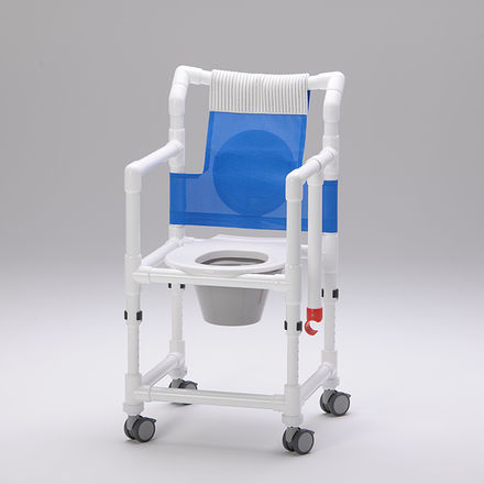 带扶手淋浴椅 - SCC 250 HV SB - RCN Medizin - 带桶 / 带椅背 / 可调高度