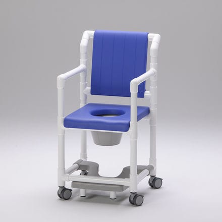 带扶手淋浴椅 - SCC 250 PS FT PR - RCN Medizin - 带轮 / 带便孔 / 带桶