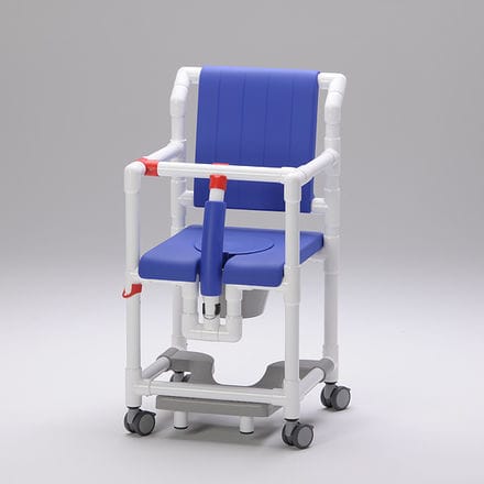 带扶手淋浴椅 - SCC 250 PPG SB DRS - RCN Medizin - 带滑动搁脚板 / 带便孔 / 带桶