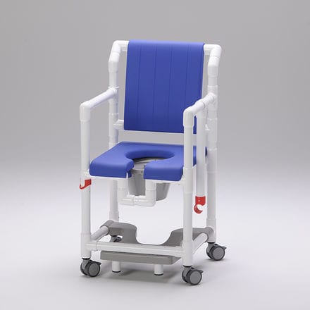 带扶手淋浴椅 - SCC 250 PPG SB - RCN Medizin - 带轮 / 带滑动搁脚板 / 带便孔