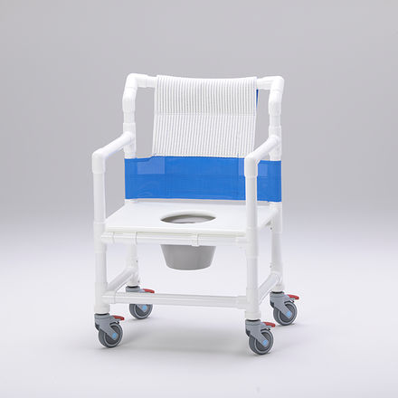 带扶手淋浴椅 - SCC 250 XL DS  - RCN Medizin - 带轮 / 带便孔 / 带桶