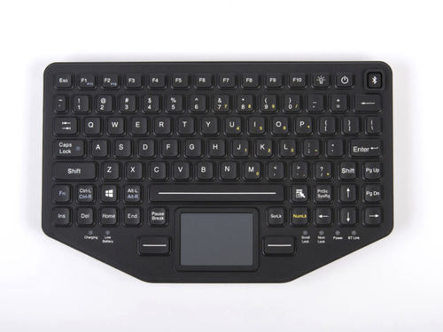 带触摸板医用键盘 - BT-870-TP-SLIM - IKEY - 硅胶 / 硅类橡胶 / 无线型