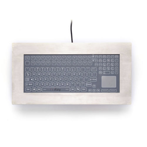 带触摸板医用键盘 - PM-5K-MEM-TP - IKEY - 不锈钢 / USB / 密封