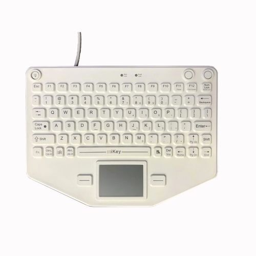 带触摸板医用键盘 - SL-80-TP-USB-WHT - IKEY - 硅胶 / 硅类橡胶 / USB