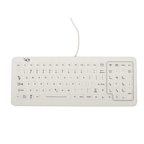带数字键区医用键盘 - SLK-101-FL - IKEY - 硅胶 / 硅类橡胶 / 背光