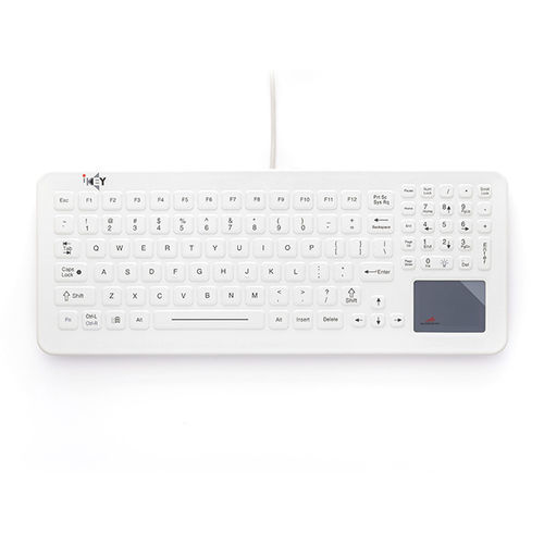 带触摸板医用键盘 - SLK-102-TP-FL - IKEY - 硅胶 / 硅类橡胶 / USB