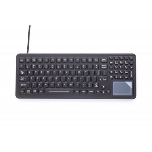 带触摸板医用键盘 - SLK-102-TP - IKEY - 硅类橡胶 / USB / 背光