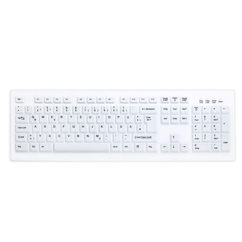 带数字键区医用键盘 - AK-C8100 - Active Key GmbH - 硅胶 / 防感染 / 卫生