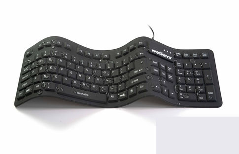 硅胶医用键盘 - KBWKFC106-BK - WETKEYS - 弹性 / 防水 / 密封