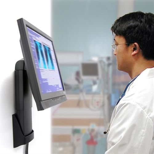 倾斜医用设备支架 - Neo-Flex® Lift - Ergotron - 回转 / 用于监测仪 / 医用