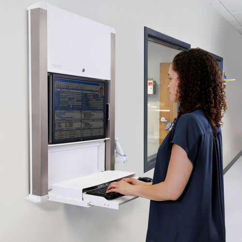 医用电脑工作站 - CareFit™ Enclosure  - Ergotron/爱格升 - 壁挂 / 嵌入式