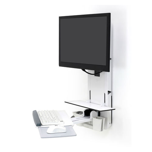 医用电脑工作站 - StyleView® Sit-Stand - Ergotron/爱格升 - 用于兽医造影 / 实验室 / 可调高度
