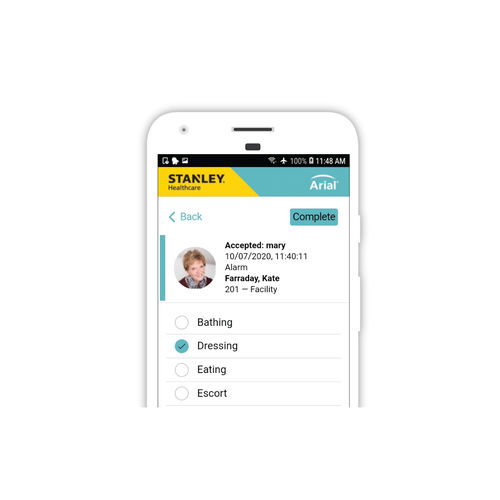 通信安卓应用程序 - Arial - Securitas Healthcare - 管理 / 报警 / 安全防护型