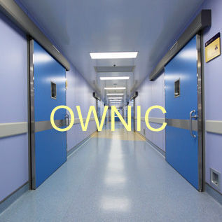 手术室门 - QTDM-1 - OWNIC - 滑动式 / 不锈钢 / 玻璃板