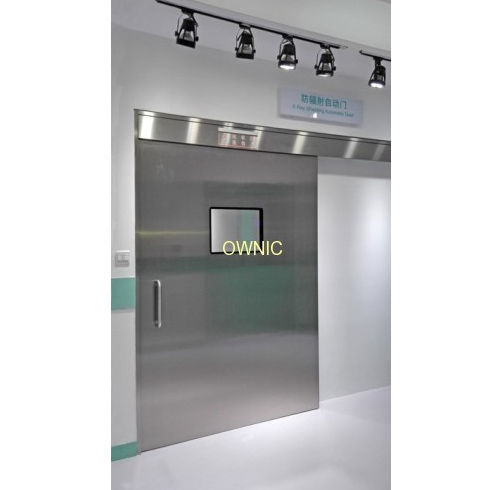 防辐射门 - FETDM-2 - OWNIC - 铠装 / 用于医院 / 滑动式