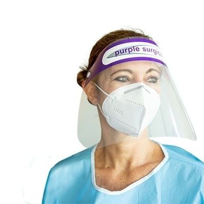 全脸面罩防护面罩 - PS9235 - Purple Surgical - 透明
