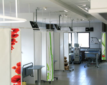 壁挂式医用屏风 - MEDICASCREEN CUSTOM-MADE® - Medicascreen - 折叠 / 帘式