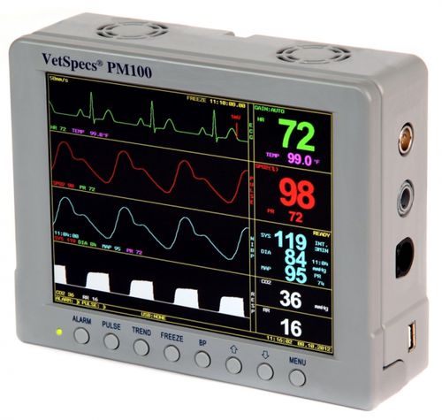 便携式生命体征监护仪 - VetSpecs® PM100 - VetSpecs - ECG / SpO2 / PNI