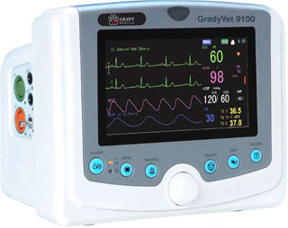 便携式多参数监护仪 - GRADYVET 9100 - Grady Medical Systems - SpO2 / PNI / RESP