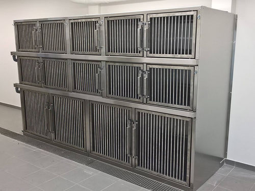 模块化动物笼具 - Gtebel - 带滑轮 / 不锈钢