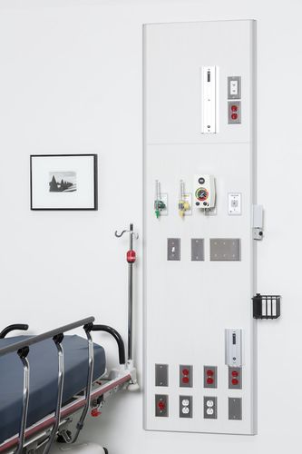 壁挂床头设备带 - FLATWALL 4500 - Modular Services Company - 垂直 / 重症监护科
