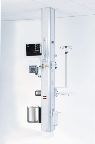 吊顶医疗柱 - Modular Services Company - 重症监护 / 带吊篮 / 带分配柱