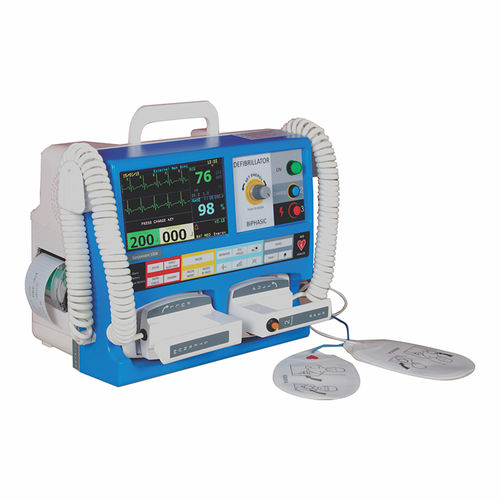 手动体外除颤器 - SANJEEVANI 1006 - Nasan Medical Electronics - 带多参数监护仪
