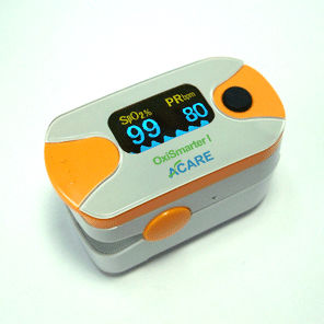 数字脉搏血氧仪 - OxiSmarter I - Acare - 医用 / 电池驱动 / 无线型