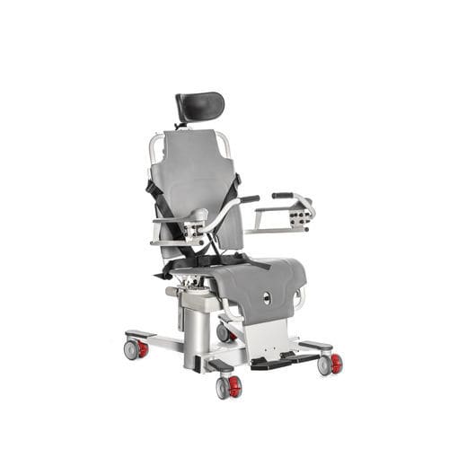 带扶手淋浴椅 - TR 1000 - TR Equipment - 带高椅背 / 带轮 / 带便孔
