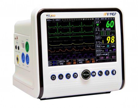 便携式多参数监护仪 - V1407 - Vetland Medical - 紧凑型 / ECG / RESP