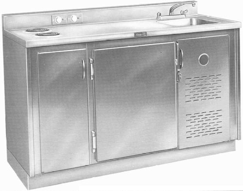 冷藏柜子 - RS - Continental Metal Products - 应急 / 用于医院 / 带水槽