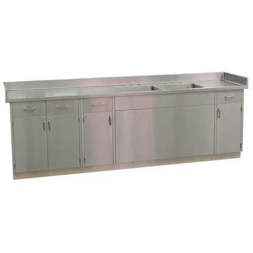 带抽屉工作台 - Continental Metal Products - 带门 / 不锈钢 / 定制