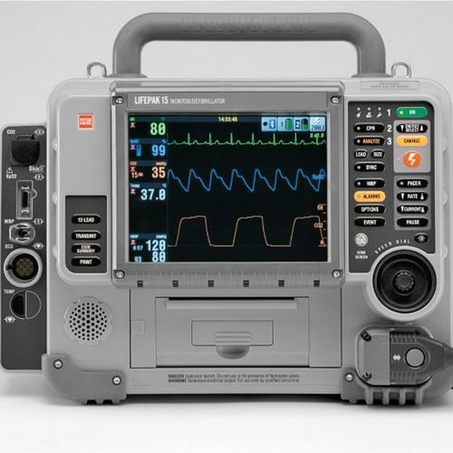 半自动体外除颤器 - LIFEPAK® 15 - Stryker Emergency Care/史赛克 - 蓝牙 / 带ECG监护仪 / 带SpO2监护仪