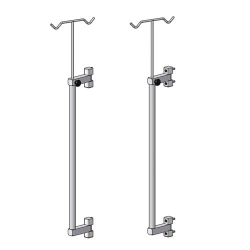 壁挂输液架 - Everest Tecnovet - 2 个钩子 / 用于兽笼 / 可折叠