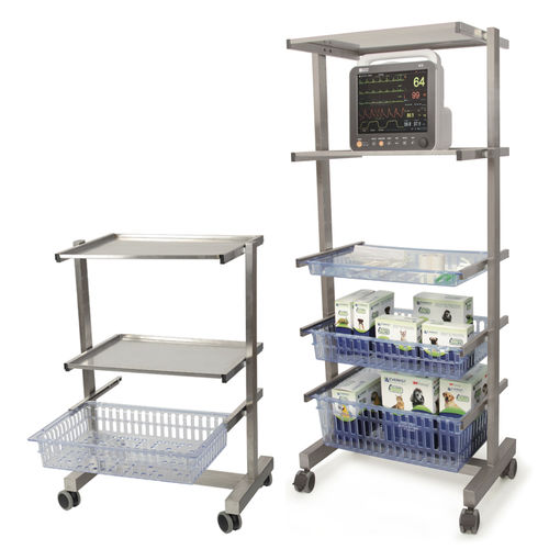 医用推车 - RORAIMA  - Everest Tecnovet - 用于兽医诊所 / 辅助 / 不锈钢