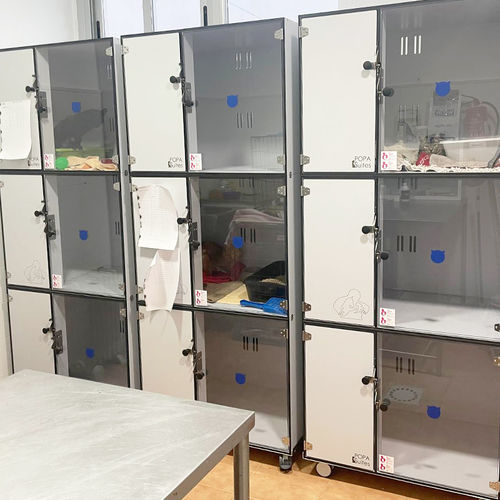 猫动物笼具 - POPA Suites - Everest Tecnovet - 双格 / 3格 / 带滑轮