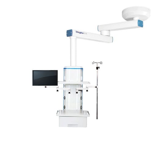 吊顶医用吊塔 - EX-50TE - Shanghai Zhenghua Medical Equipment - 内窥镜 / 单臂式 / 带吊篮