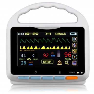 便携式病人监护仪 -  MD 90Et    - Meditech Equipment - 呼吸频率 / ETCO2 / SpO2