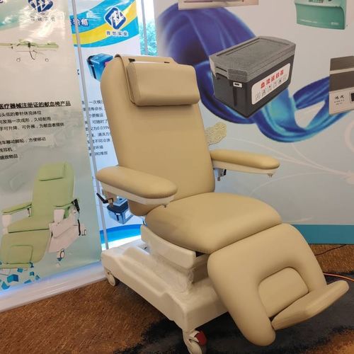 3分区式采血椅 - PY-YD-310(updated) - Nanning Passion Medical Equipment - 带滑轮 / 可调高度 / 斜躺式