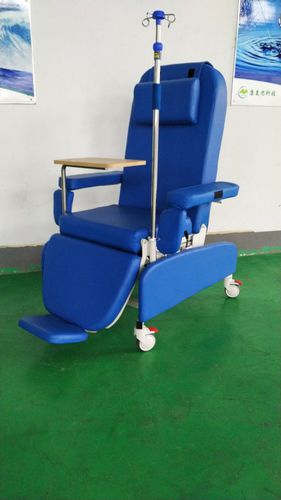 手动采血椅 - PY-YS - Nanning Passion Medical Equipment - 液压 / 3分区式 / 带滑轮