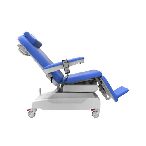 电动血液透析床 - PY-YD-310（upgraded） - Nanning Passion Medical Equipment - 3分区式 / 带滑轮 / 可调高度